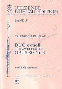 Syrinx Nr. 104
Friedrich Kuhlau
Duo e-moll op.80,3
2 Flöten 