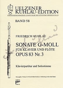 Syrinx Nr. 203
Friedrich Kuhlau
Sonate g-moll für Klavier und Flöte op. 83 Nr. 3
