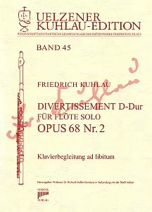 Syrinx Nr. 187
Friedrich Kuhlau
Divertissement D-Dur Op.68,2
