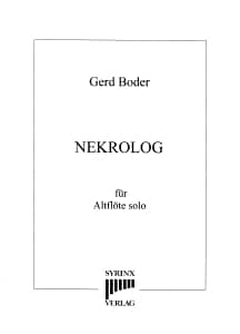 Syrinx Nr. 160
Gerd Boder
Nekrolog op.56b