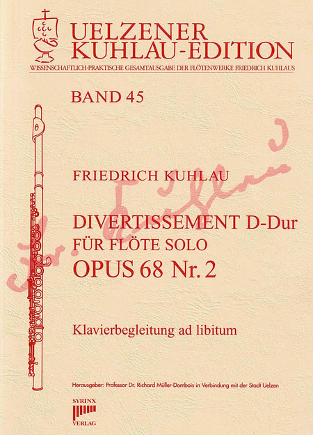 Syrinx Nr. 187 / Divertissement D-Dur op. 68 Nr. 2
(Flöte solo / Klavier ad libitum)