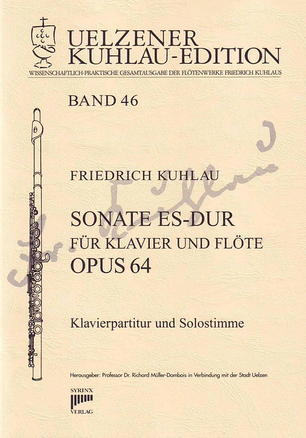 Syrinx Nr. 188 / Sonate Es-Dur für Klavier und Flöte op. 64