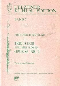 Syrinx Nr. 115
Friedrich Kuhlau
Trio D-Dur für drei Flöten op. 86 Nr. 2
3 Flöten