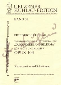 Syrinx Nr. 159
Friedrich Kuhlau
Variationen über die schottische Ballade 
»Durandarte and Belerma« op. 104
für Klavier und Flöte
