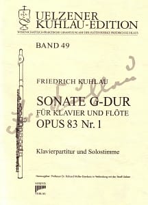 Syrinx Nr. 191
Kuhlau
Sonate G-Dur für Klavier und Flöte op. 83 Nr. 1

