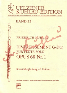 Syrinx Nr. 168
Friedrich Kuhlau
Divertissement G-Dur Op.68,1
