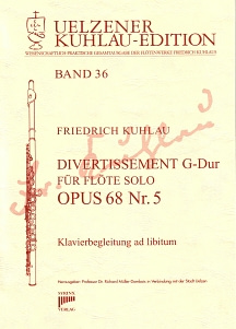 Syrinx Nr. 176
Friedrich Kuhlau
Divertissement G-Dur Op.68,5