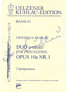 Syrinx Nr. 182
Friedrich Kuhlau
Duo e-moll op.10a,1
2 Flöten